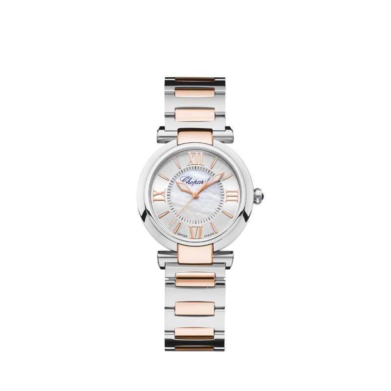 IMPERIALE 29 MM ETHICAL ROSE GOLD - LUCENT STEEL™ WITH SILVER - MOTHER OF PEARL DIAL