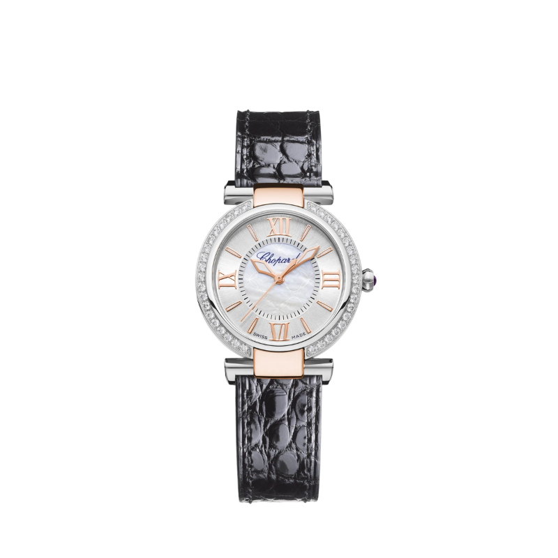 IMPERIALE 29 MM ETHICAL ROSE GOLD - LUCENT STEEL™ WITH SILVER - MOTHER OF PEARL DIAL