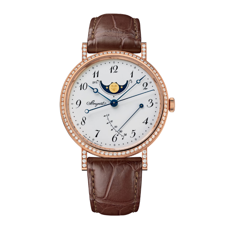 CLASSIQUE 7788 39 MM ROSE GOLD WITH WHITE "GRAND FEU" ENAMEL DIAL
