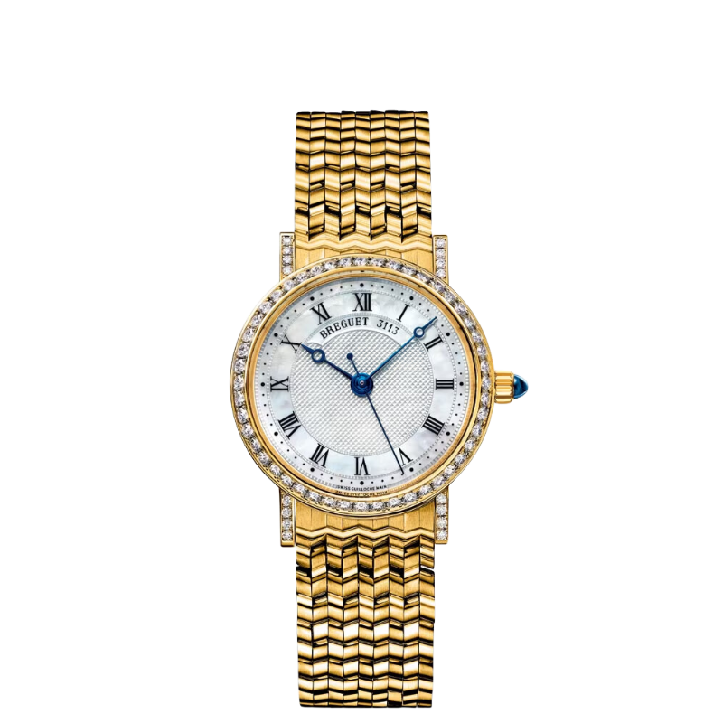 CLASSIQUE 8068 30 MM 18K YELLOW GOLD WITH MOTHER OF PEARL DIAL