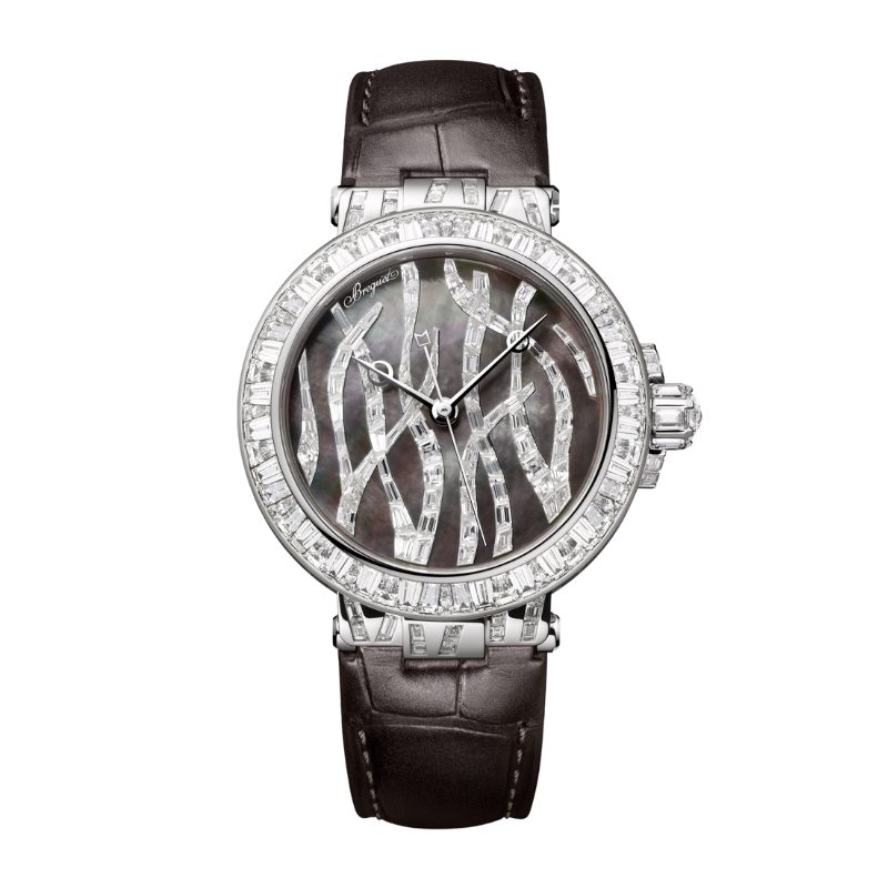 MARINE HAUTE JOAILLERIE 9509 POSEIDONIA 36 MM WHITE GOLD WITH TAHITIAN MOTHER OF PEARL DIAL