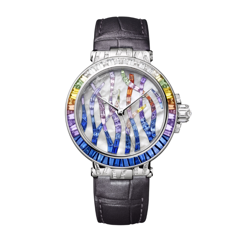 MARINE HAUTE JOAILLERIE 9509 POSEIDONIA 36 MM WHITE GOLD WITH MOTHER OF PEARL DIAL