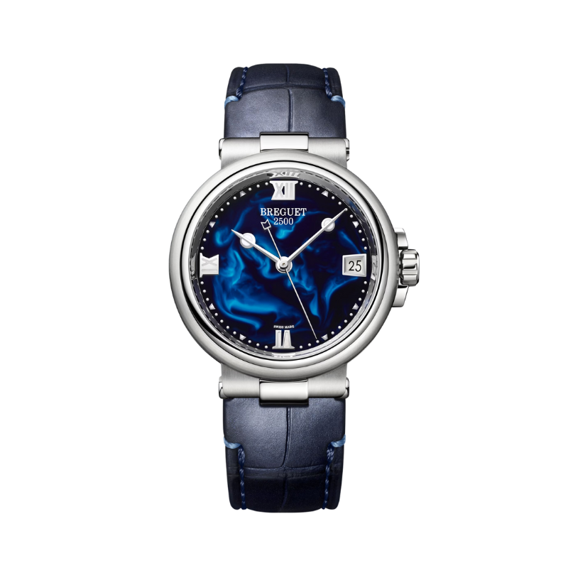 MARINE DAME 9517 34 MM STAINLESS STEEL WITH BLUE LACQUERED DIAL