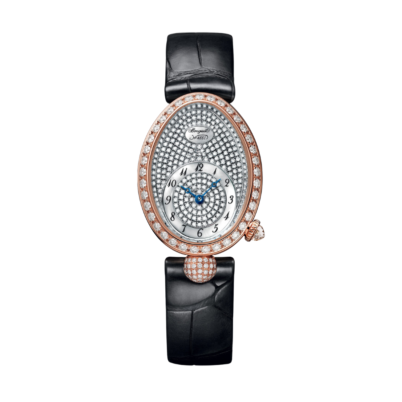 REINE DE NAPLES 8928 33 MM ROSE GOLD WITH MOTHER OF PEARL - DIAMONDS DIAL