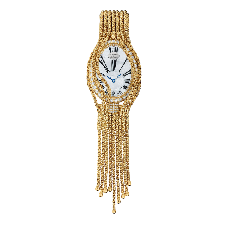 REINE DE NAPLES 8928 33 MM YELLOW GOLD WITH MOTHER OF PEARL DIAL