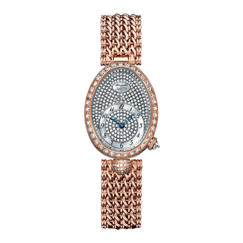 REINE DE NAPLES 8928 33 MM ROSE GOLD WITH MOTHER OF PEARL - DIAMONDS DIAL