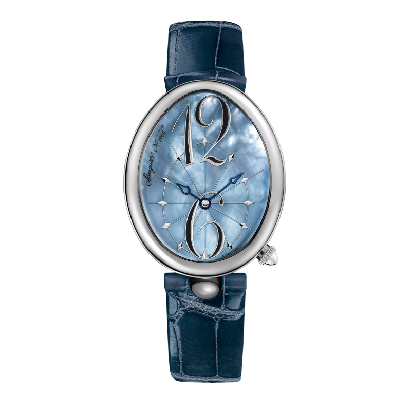 REINE DE NAPLES 8967 43 MM STAINLESS STEEL WITH BLUE MOTHER OF PEARL DIAL