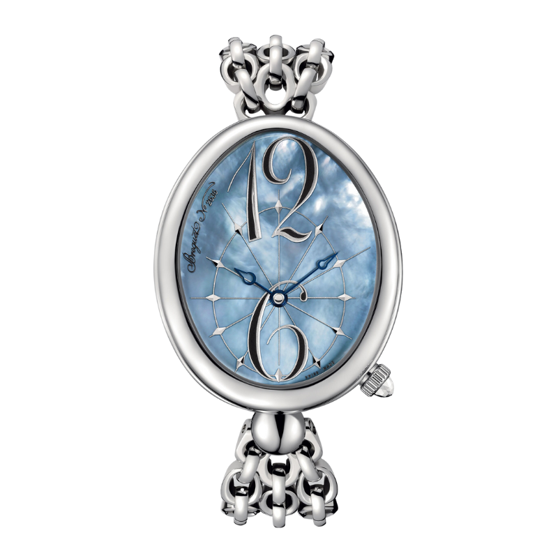 REINE DE NAPLES 8967 43 MM STAINLESS STEEL WITH BLUE MOTHER OF PEARL DIAL