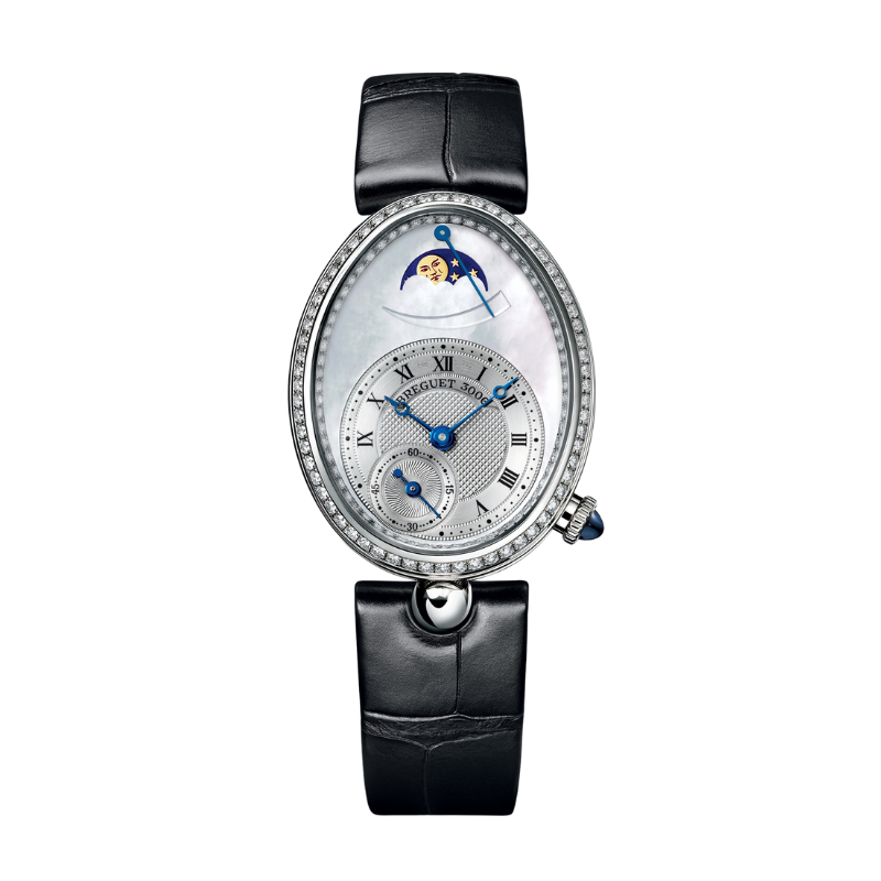 REINE DE NAPLES 8908 36 MM WHITE GOLD WITH MOTHER OF PEARL DIAL