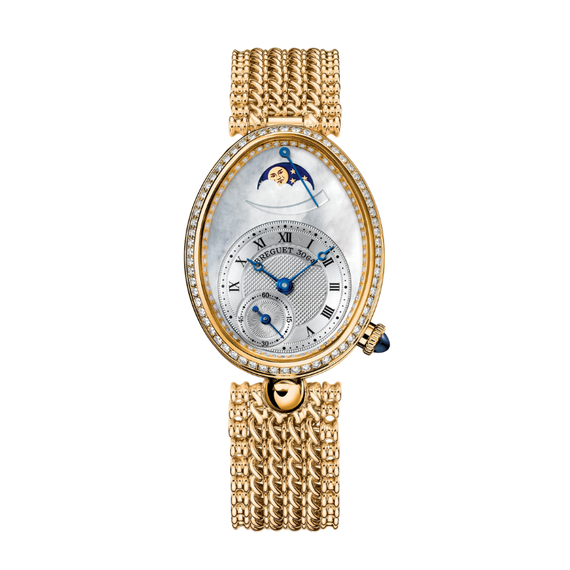 REINE DE NAPLES 8908 36 MM YELLOW GOLD WITH MOTHER OF PEARL DIAL