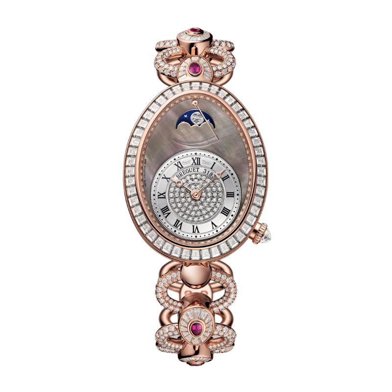 REINE DE NAPLES 8909 38 MM ROSE GOLD WITH MOTHER OF PEARL DIAL