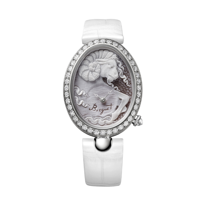 REINE DE NAPLES 8958 40 MM WHITE GOLD WITH WHITE CHINESE ZODIAC SIGN DIAL