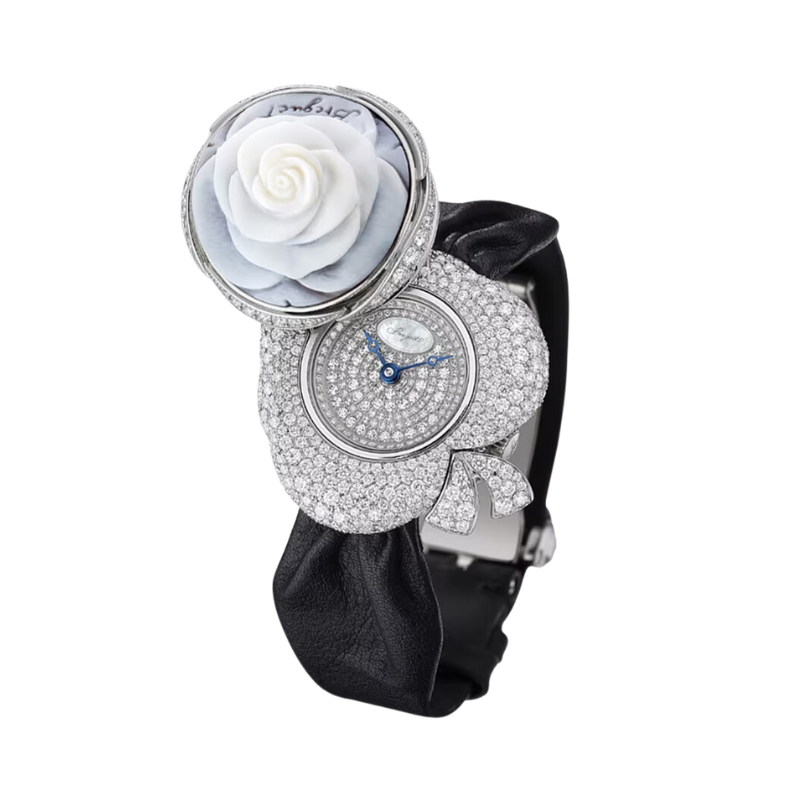 SECRET DE LA REINE GJ24BB8548DDC3 31 MM WHITE GOLD WITH WHITE DIAL