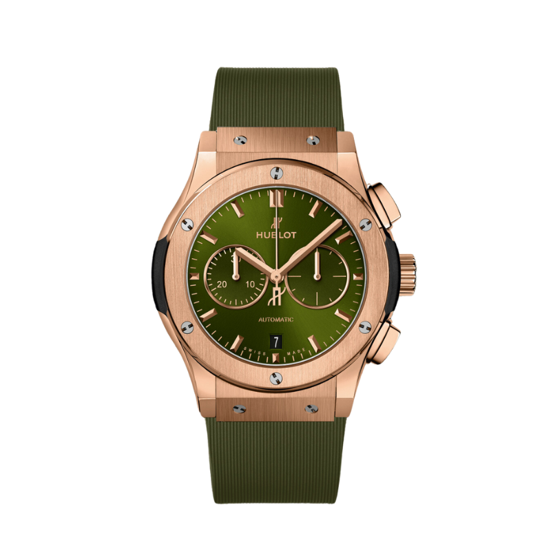 CLASSIC FUSION 42MM CHRONOGRAPH KING GOLD GREEN