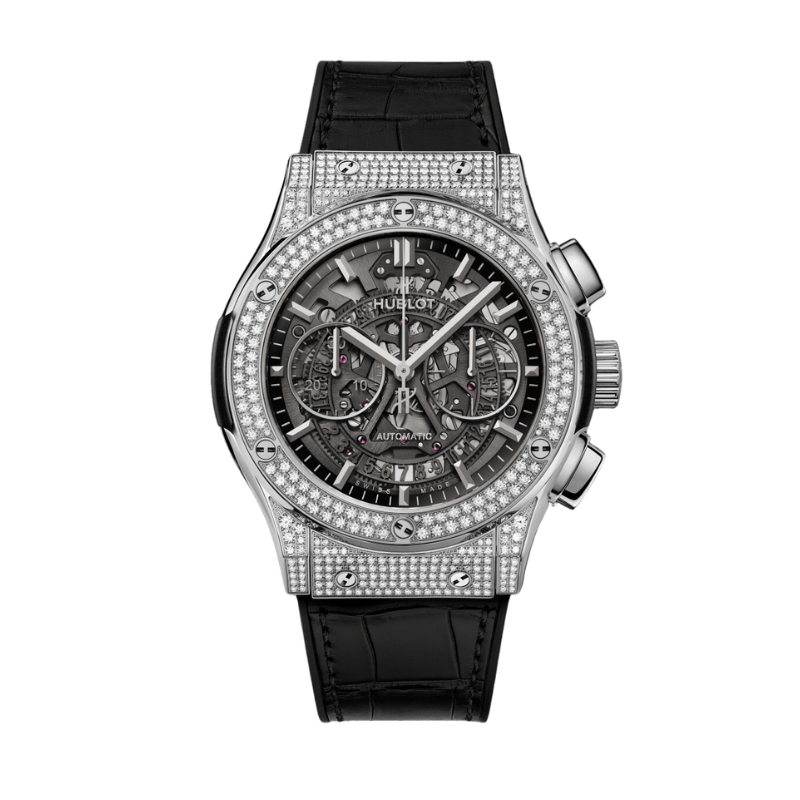 CLASSIC FUSION 45 MM AEROFUSION TITANIUM PAVÉ