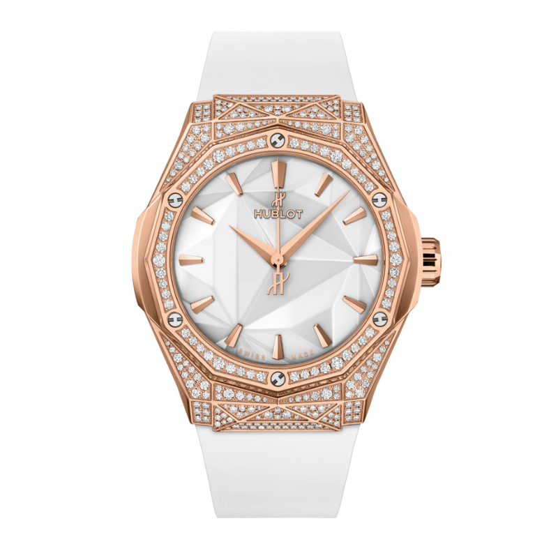 CLASSIC FUSION 40 MM ORLINSKI KING GOLD WHITE PAVÉ