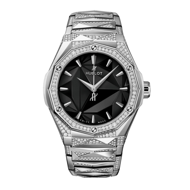 CLASSIC FUSION 40 MM ORLINSKI BRACELET TITANIUM ALTERNATIVE PAVÉ