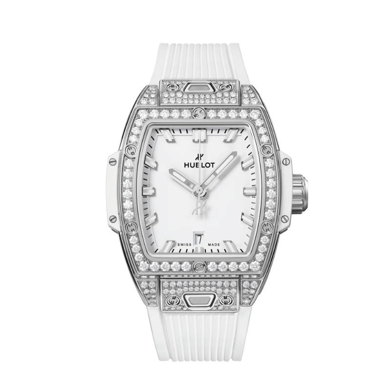 SPIRIT OF BIG BANG 32 MM STEEL WHITE PAVÉ