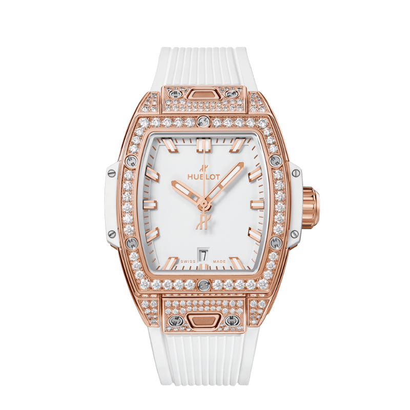 SPIRIT OF BIG BANG 32 MM KING GOLD WHITE PAVÉ