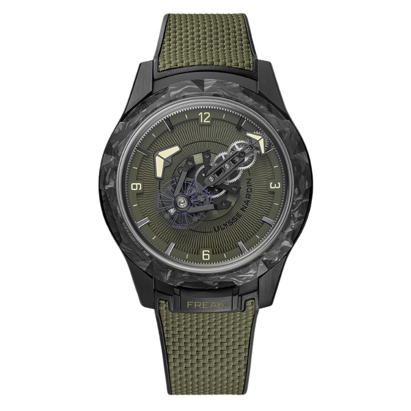 FREAK ONE OPS 44 MM BLACK DLC TITANIUM WITH GREEN DIAL