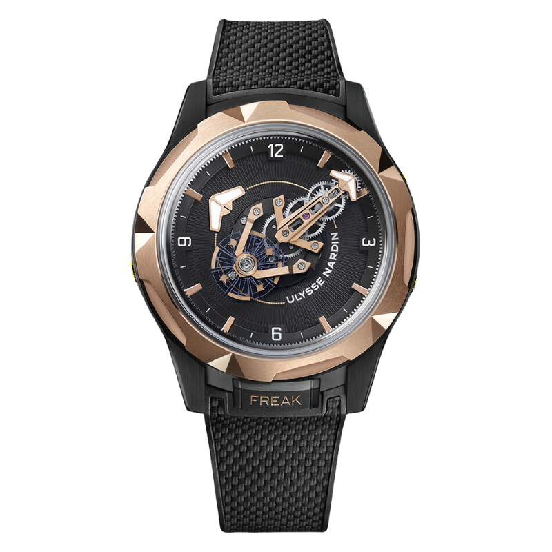 FREAK ONE 43 MM BLACK DLC COATED TITANIUM - GOLD WITH BLACK DIAL