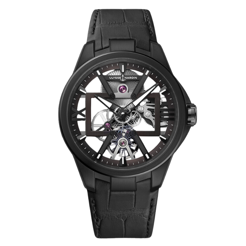 BLAST SKELETON X 42 MM TITANIUM WITH OPENWORKED DIAL