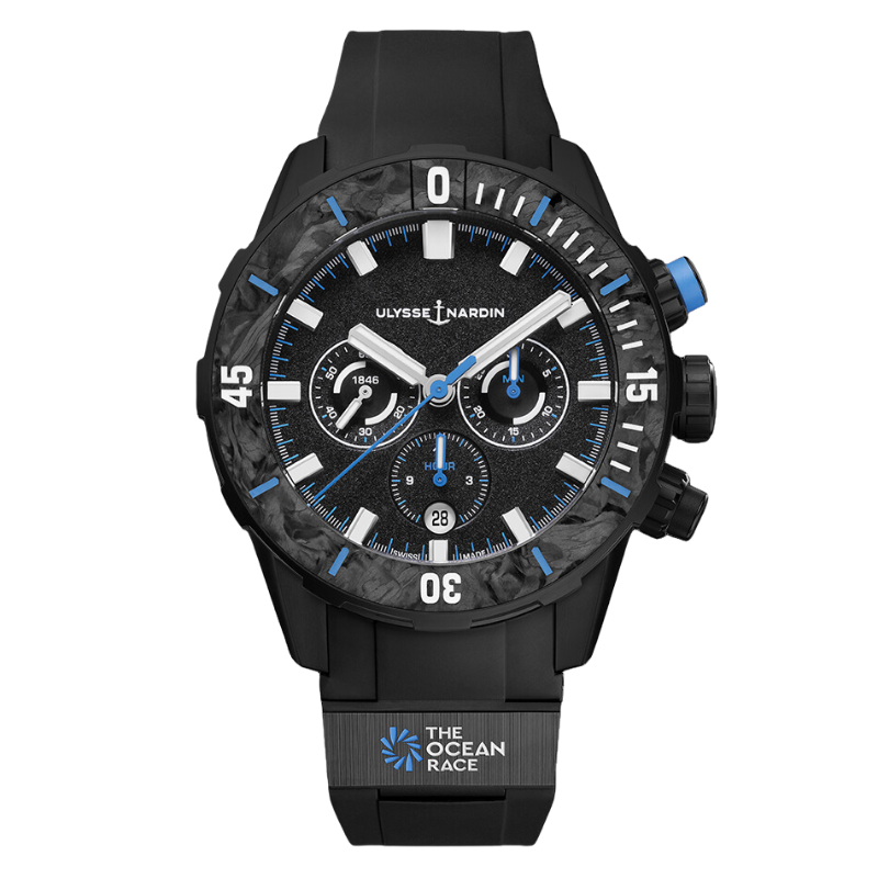 THE OCEAN RACE DIVER CHRONOGRAPH 44 MM BLACK DLC TITANIUM WITH BLACK DIAL