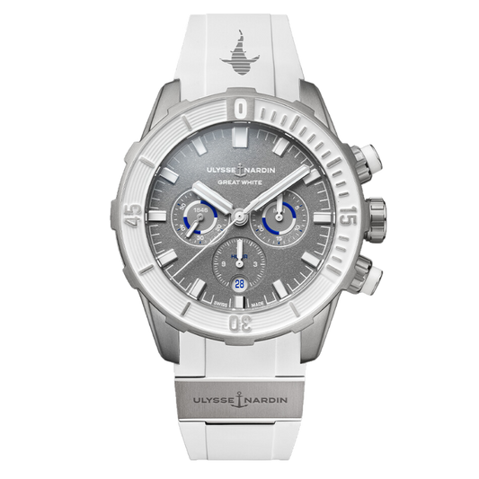 DIVER CHRONOGRAPH GREAT WHITE 44 MM GREY TITANIUM WITH GREY DIAL