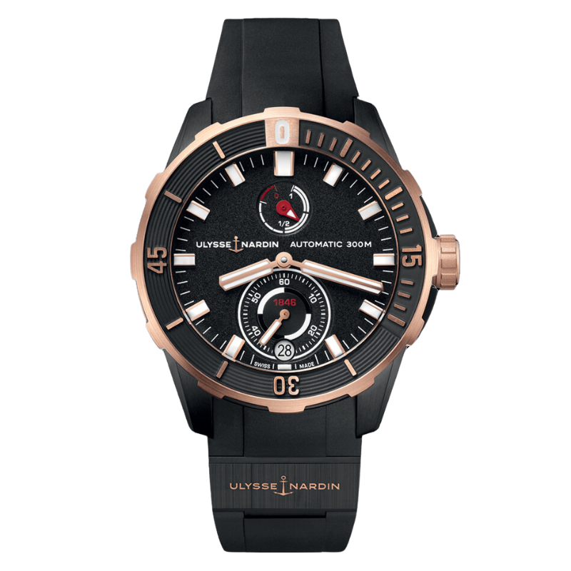 DIVER 44 MM TITANIUM - ROSE GOLD WITH BLACK DIAL