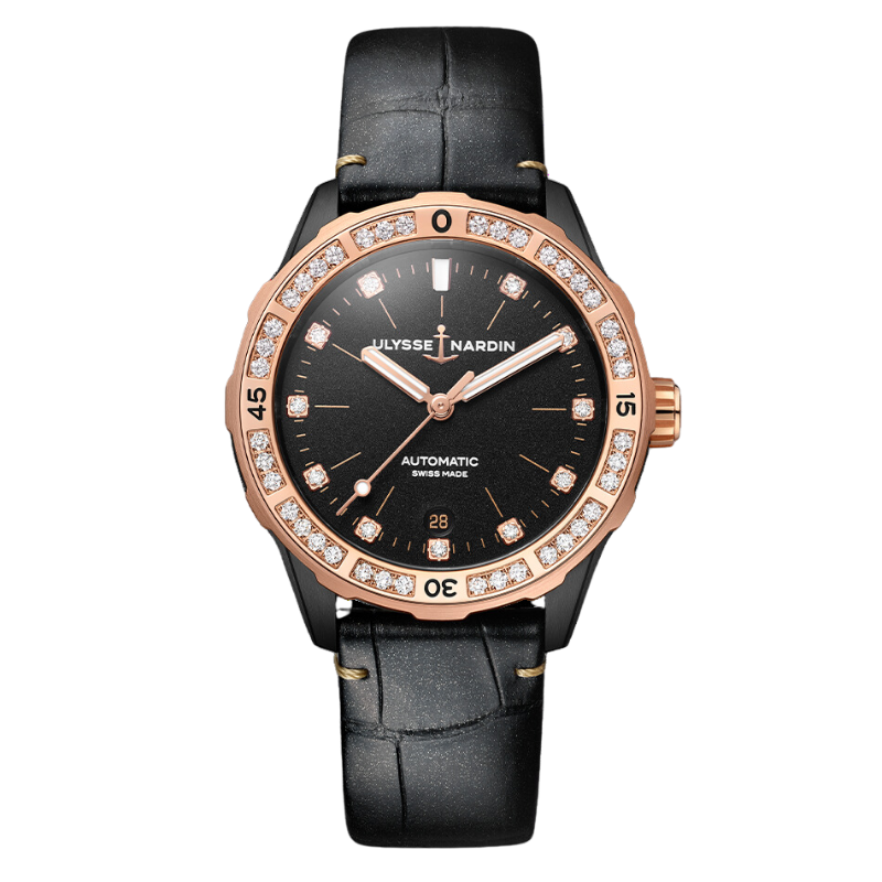 DIVER 39 MM ROSE GOLD WITH BLACK DIAL