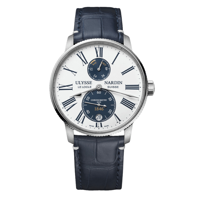 MARINE TORPILLEUR PANDA 42 MM STAINLESS STEEL WITH WHITE DIAL