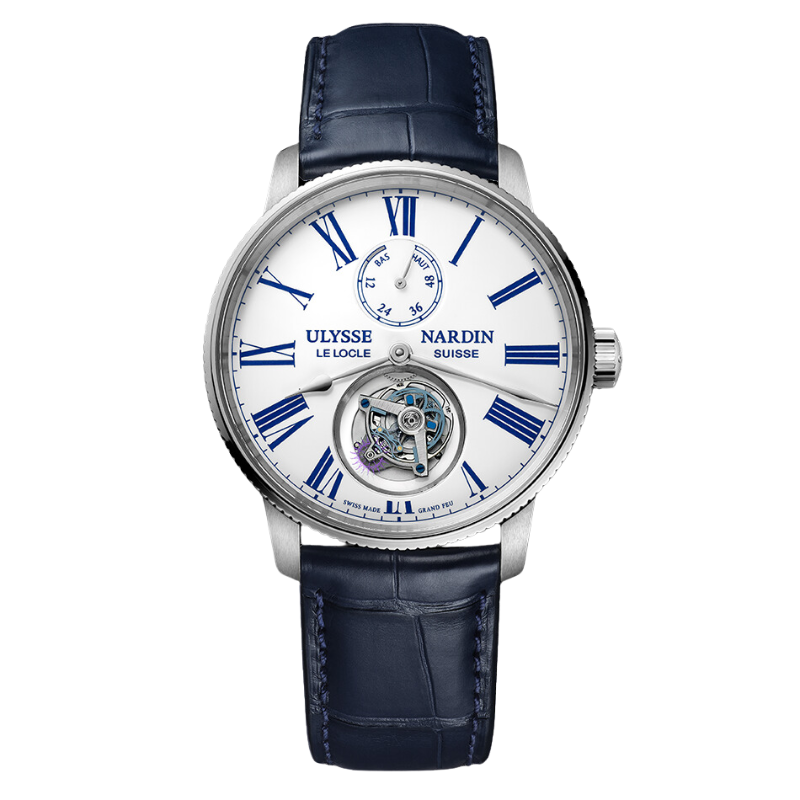 TORPILLEUR TOURBILLON 42 MM STAINLESS STEEL WITH WHITE DIAL
