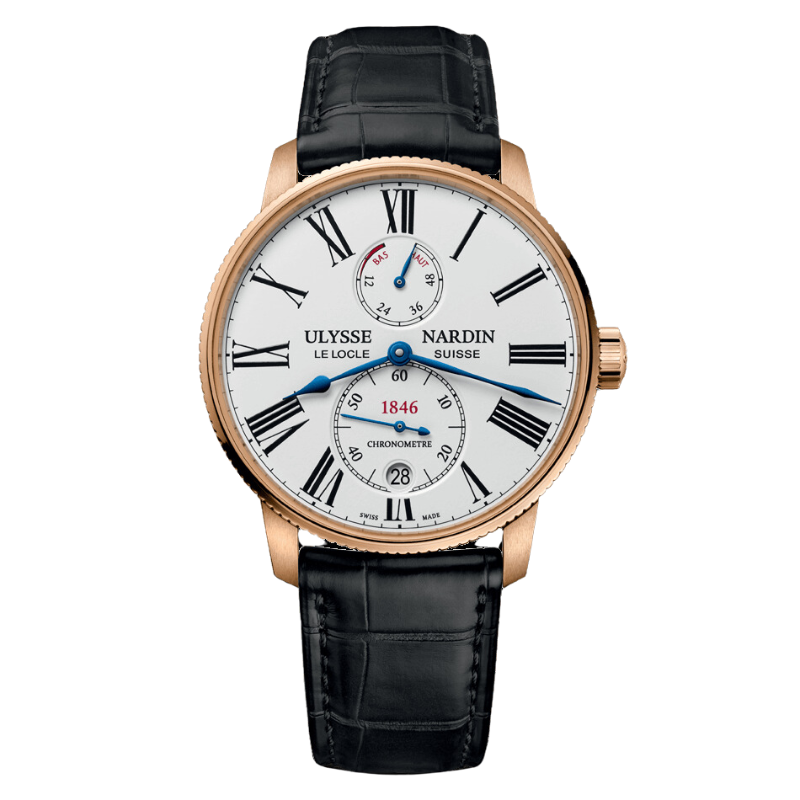 MARINE TORPILLEUR 42 MM ROSE GOLD WITH WHITE DIAL