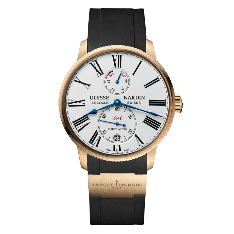 MARINE TORPILLEUR 42 MM ROSE GOLD WITH WHITE DIAL