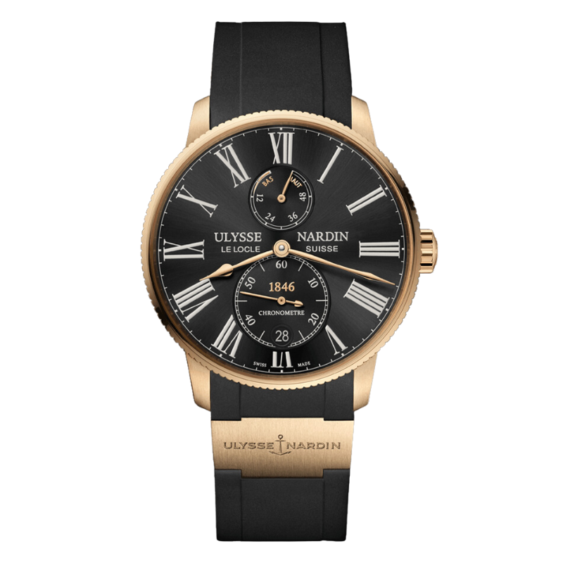 MARINE TORPILLEUR 42 MM ROSE GOLD WITH BLACK DIAL