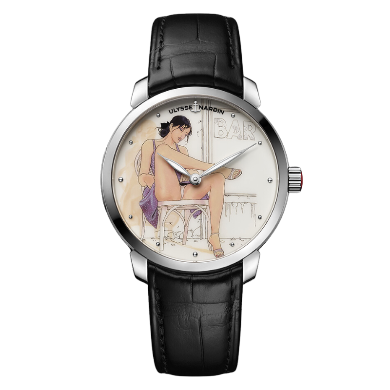 CLASSICO MANARA DECLIC 40 MM STAINLESS STEEL WITH WHITE DIAL