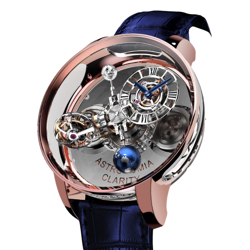 ASTRONOMIA CLARITY TOURBILLON 50 MM 18K ROSE GOLD WITH OPENWORKED DIAL