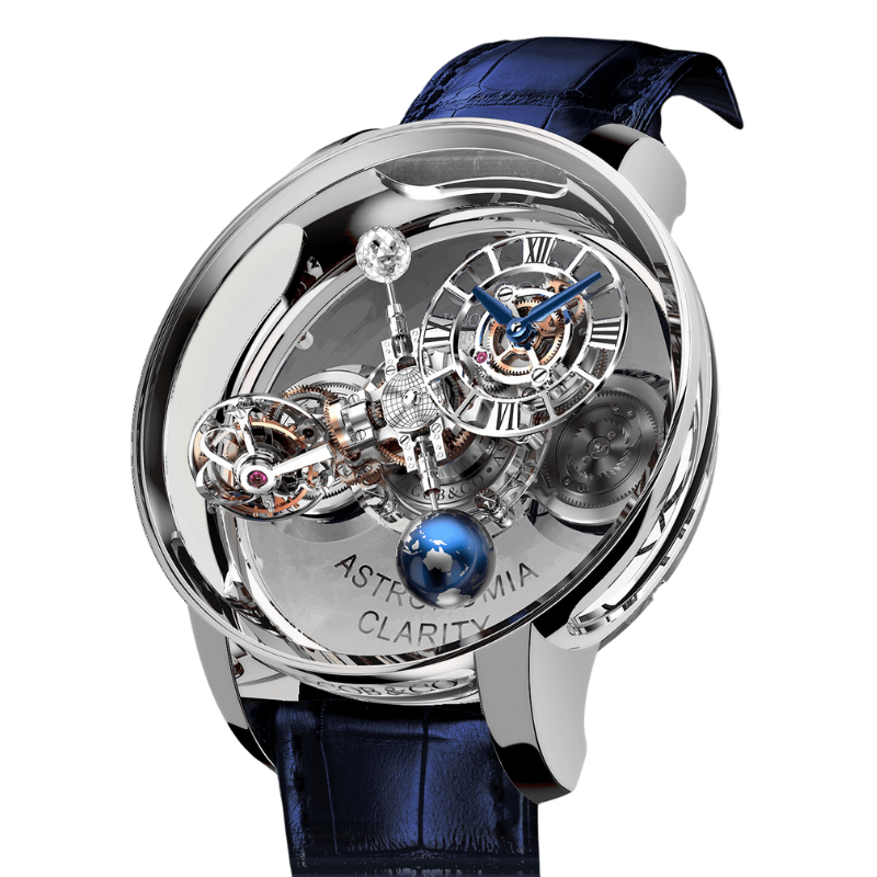 ASTRONOMIA CLARITY TOURBILLON 50 MM 18K WHITE GOLD WITH OPENWORKED DIAL