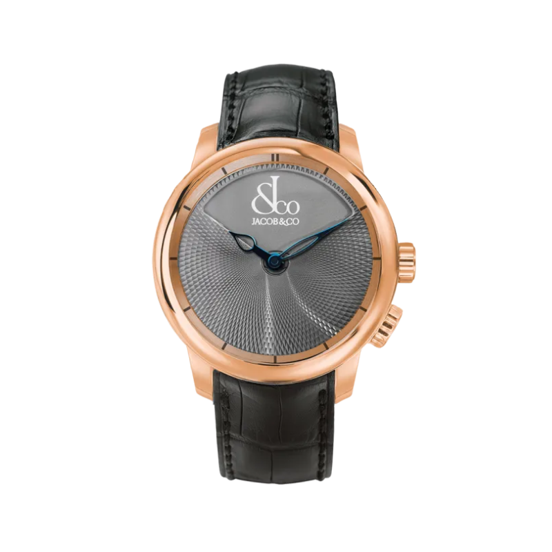 CALIGULA - ROSE GOLD 45 MM ROSE GOLD WITH GREY FISHNET GUILLOCHE DIAL