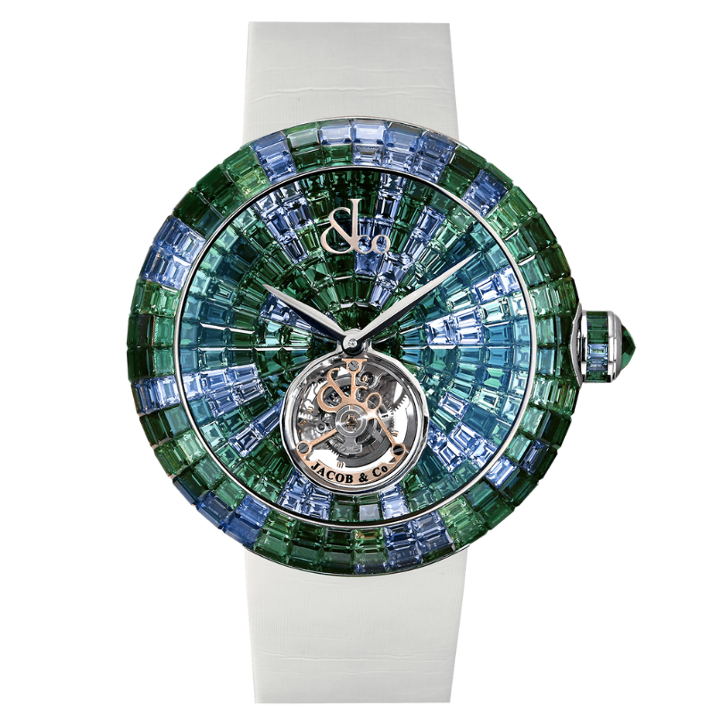 BRILLIANT FLYING TOURBILLON GREEN CAMOUFLAGE 47 MM 18K WHITE GOLD WITH GREEN DIAL