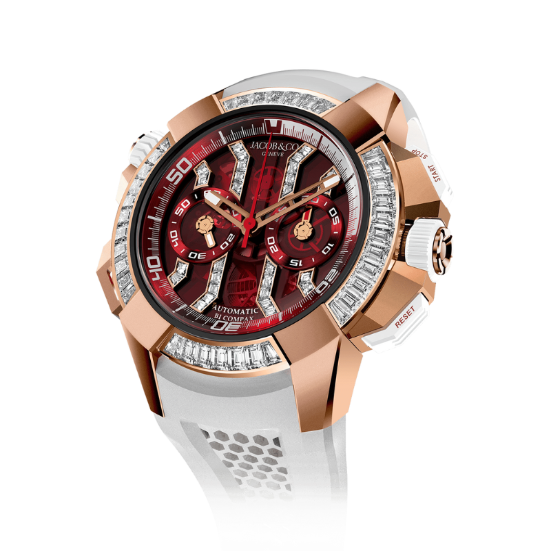 EPIC X CHRONO BAGUETTE ROSE GOLD RED 47 MM 18K ROSE GOLD - TITANIUM WITH RED DIAL
