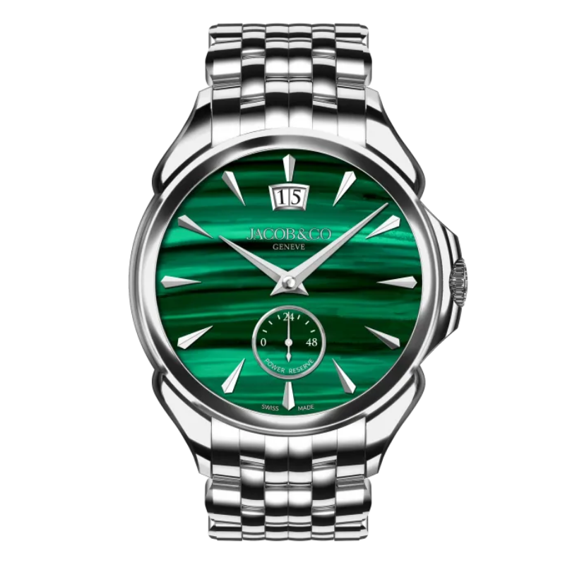 PALATIAL CLASSIC MANUAL BIG DATE - STAINLESS STEEL (MALACHITE) BRACELET 42 MM STAINLESS STEEL WITH GREEN DIAL