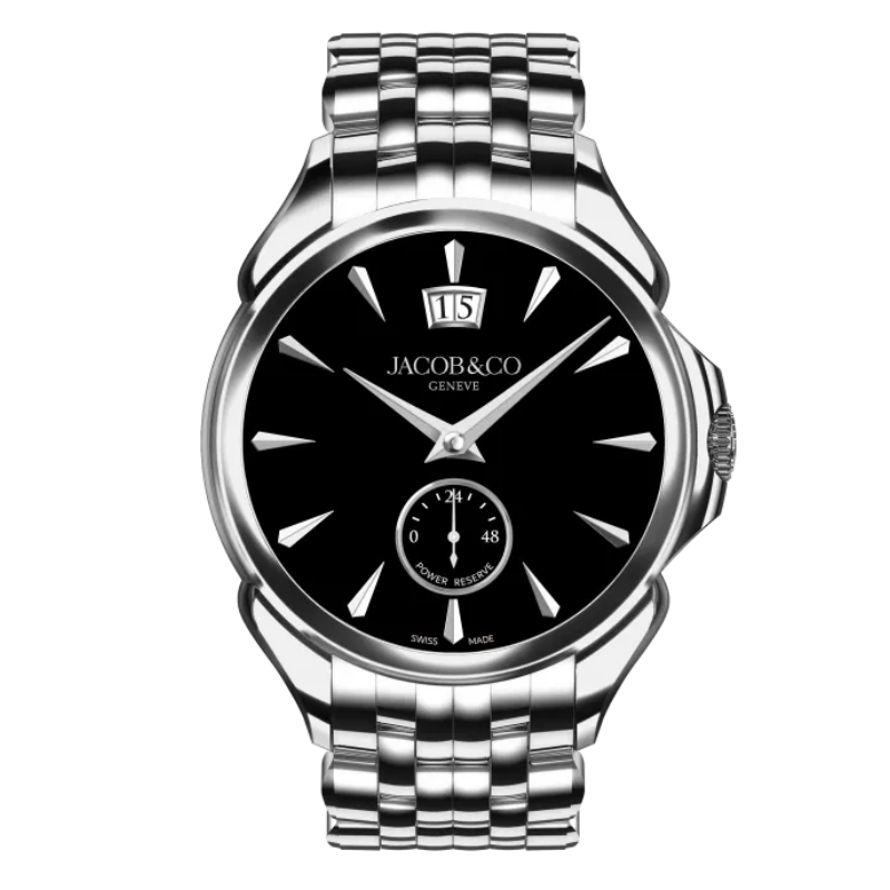 PALATIAL CLASSIC MANUAL BIG DATE - STAINLESS STEEL (ONYX BLACK) BRACELET 42 MM STAINLESS STEEL WITH BLACK DIAL