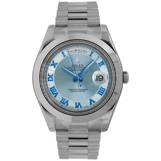 Rolex Platinum Day-Date 2 Ref. 218206 Roman Dial