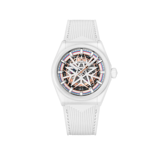 Zenith Defy Classic 41mm White Ceramic Skeleton Dial Brand New Full Set Complete with Box and Papers 2023