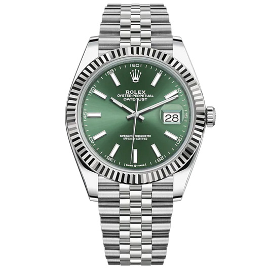 Rolex Datejust Ref. 126334 Stainless Steel Mint Green Dial Jubilee
