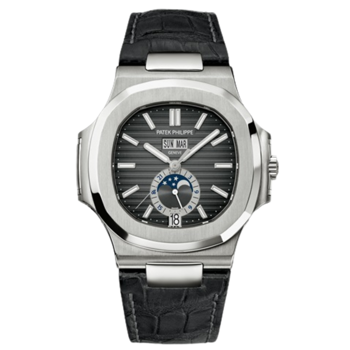 Patek Philippe Nautilus Ref. 5726A Stainless Steel on Leather