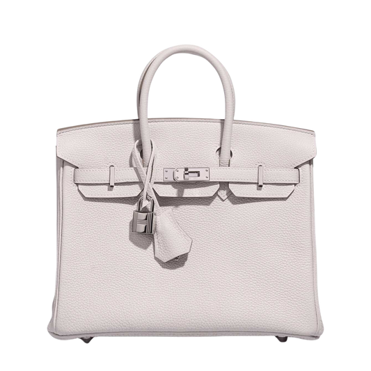 Hermes Birkin 25 Gris Pale Togo Leather
