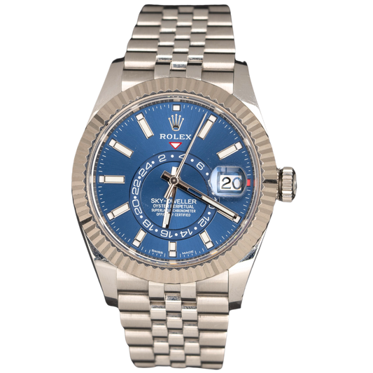 Rolex Skydweller Ref. 326934 Stainless Steel Blue Dial on Jubilee