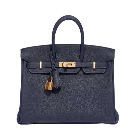 Hermes Birkin 25 Bleu Nuit Togo Leather
